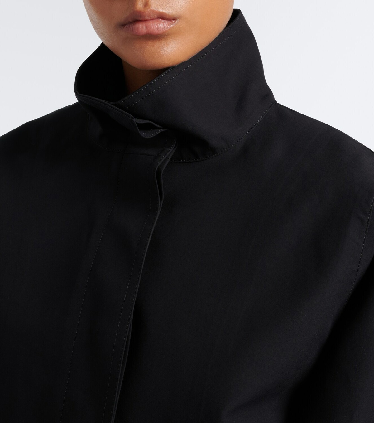 Alaïa Cropped cotton and silk jacket