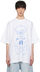 VETEMENTS White Scribbled Teen T-Shirt