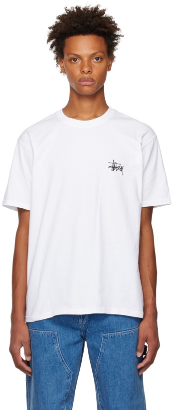 Photo: Stüssy White Basic T-Shirt