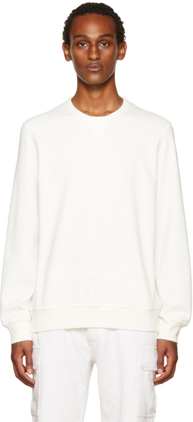 Photo: Brunello Cucinelli Off-White Cotton Sweatshirt