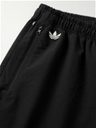 adidas Originals - Adicolor Neuclassics Tapered Striped Recycled-Shell Sweatpants - Black