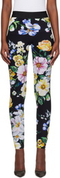 Dolce&Gabbana Black Printed Leggings