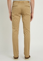 Slowear Slim-leg Stretch-cotton Trousers Khaki