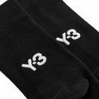 Y-3 Men's 3-Stripe Socks in Black