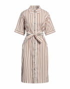 Peserico Womens Midi dress Camel