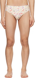 Jacquemus Beige Le Raphia 'Le Slip De Bain' Swim Briefs
