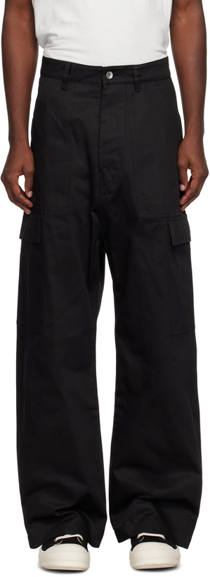 Photo: Rick Owens DRKSHDW Black Pocket Cargo Pants