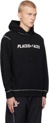 PLACES+FACES Black Contrast Stitch Hoodie