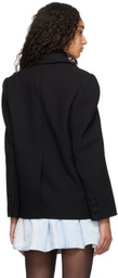 SHUSHU/TONG Black Oversized Suit Blazer