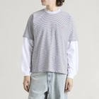 Danton Men's Pocket T-Shirt in Heather White/Charcoal Stripe