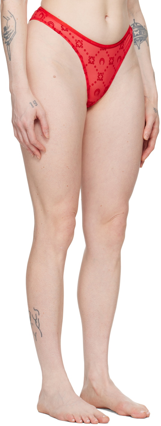 Marine Serre Red Moonogram Briefs