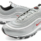 Nike Men's Air Max 97 OG Sneakers in Metallic Silver/Varsity Red/Black
