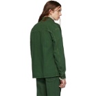 Lemaire Green Denim Overshirt Jacket