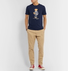 Polo Ralph Lauren - Printed Cotton-Jersey T-Shirt - Blue