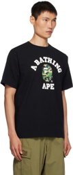 BAPE Black ABC Camo College T-Shirt