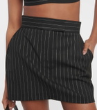 Alex Perry High-rise pinstripe miniskirt