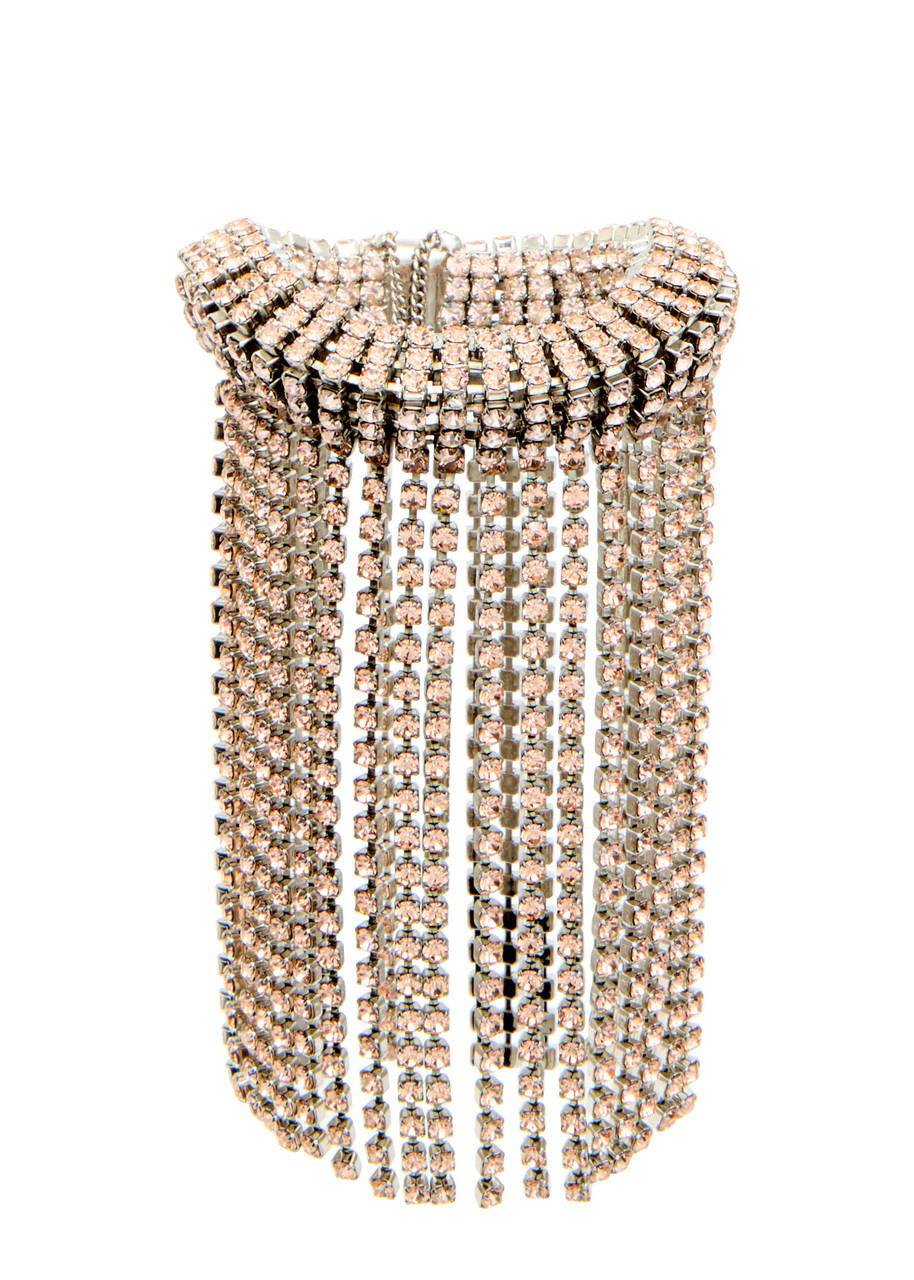 Rabanne Fringed Crystal-embellished Bracelet - Gold - One Size