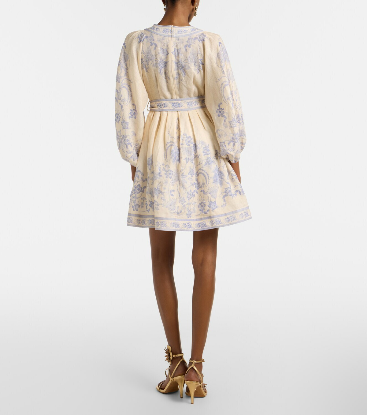 Zimmermann Indra floral linen minidress