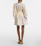 Zimmermann Indra floral linen minidress