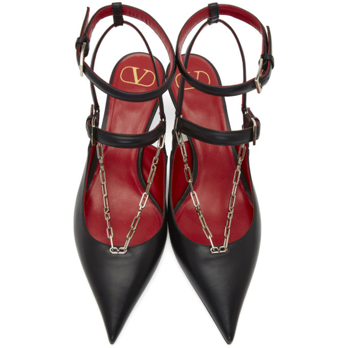 VALENTINO の靴♪ ★ VLOGO CHAIN PLATEAU★ 130ｍｍ 多色 Valentino Garavani VLogo Chain Calfskin 130MM Platform