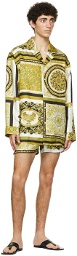 Versace Underwear Black & Gold Amplified Medusa Pyjama Shirt