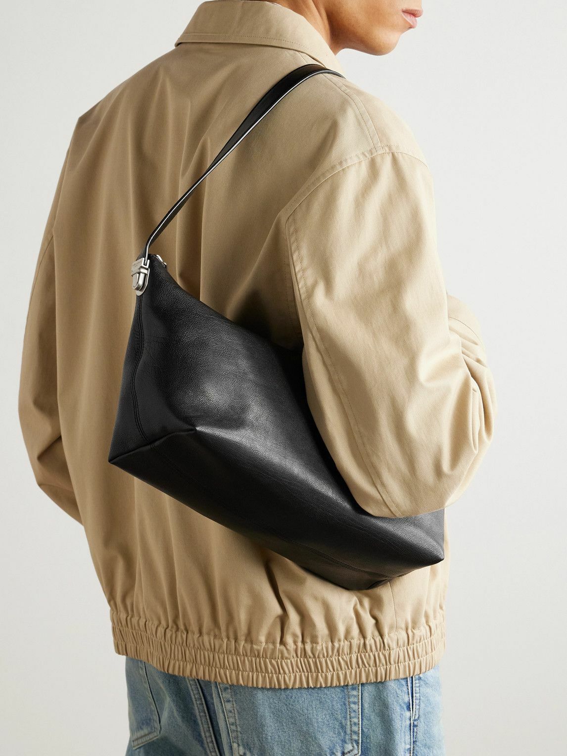 SAINT LAURENT - Full-Grain Leather Messenger Bag