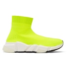 Balenciaga Yellow BB Speed High-Top Sneakers