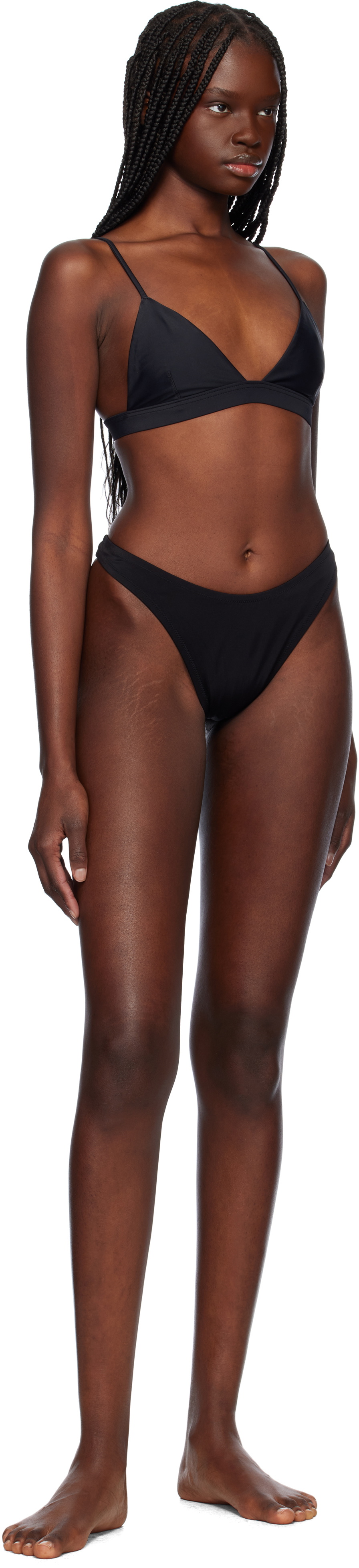 CDLP Black Triangle Bikini Top