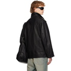SECONDA Black Fonda Leather Jacket