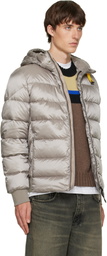 Parajumpers Gray Pharrell Hooded Bomber Jacket