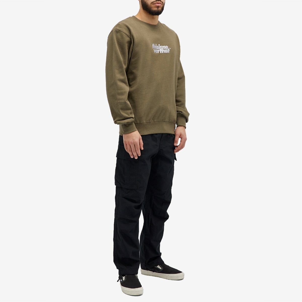thisisneverthat Men's OL-Logo Crewneck in Olive