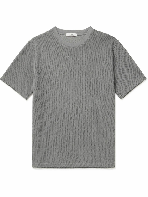 Photo: Mr P. - Cotton-Blend Bouclé T-Shirt - Gray