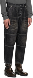 Thug Club Black Dickies Edition Double Knee Jeans