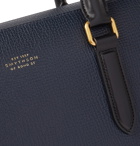 Smythson - Ludlow Full-Grain Leather Briefcase - Blue