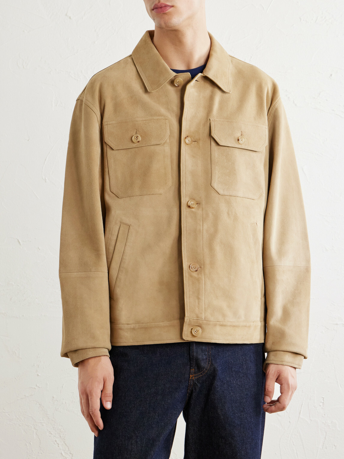 Polo Ralph Lauren - Panelled Suede Jacket - Neutrals