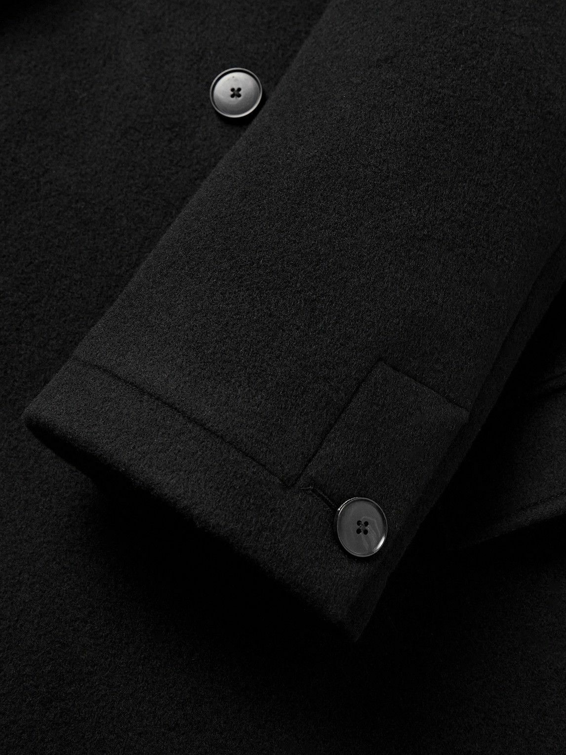 mfpen - Conference Double-Breasted Recycled-Wool Coat - Black mfpen