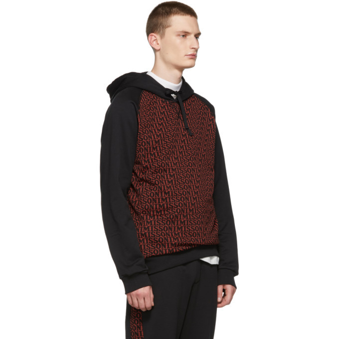 Missoni Black All-Over Logo Hoodie Missoni