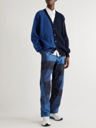 Comme des Garçons SHIRT - Two-Tone Knitted Cardigan - Blue