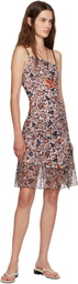 Juliet Johnstone Brown JJ Leopard Asymmetrical Ruched Midi Dress