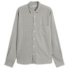 YMC Men's Seersucker Stripe Curtis Shirt in Multi