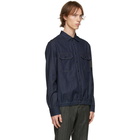 Neil Barrett Indigo Denim Blouson Shirt