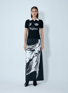 VAQUERA Printed Jersey Maxi Skirt