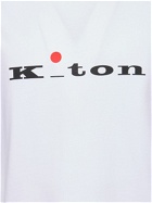 KITON Logo Cotton T-shirt
