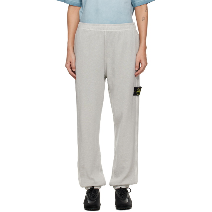 Photo: Stone Island Black 6200012 Malfilé Fleece 'Old' Effect Sweatpants