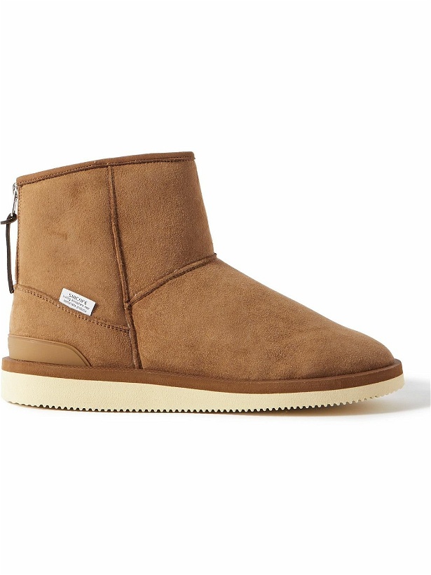 Photo: Suicoke - ELS-M2ab-MID Shearling-Lined Suede Boots - Brown