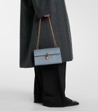 Savette Symmetry Chain Mini suede crossbody bag
