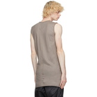 Rick Owens Grey Moncler Edition Logo Tank Top