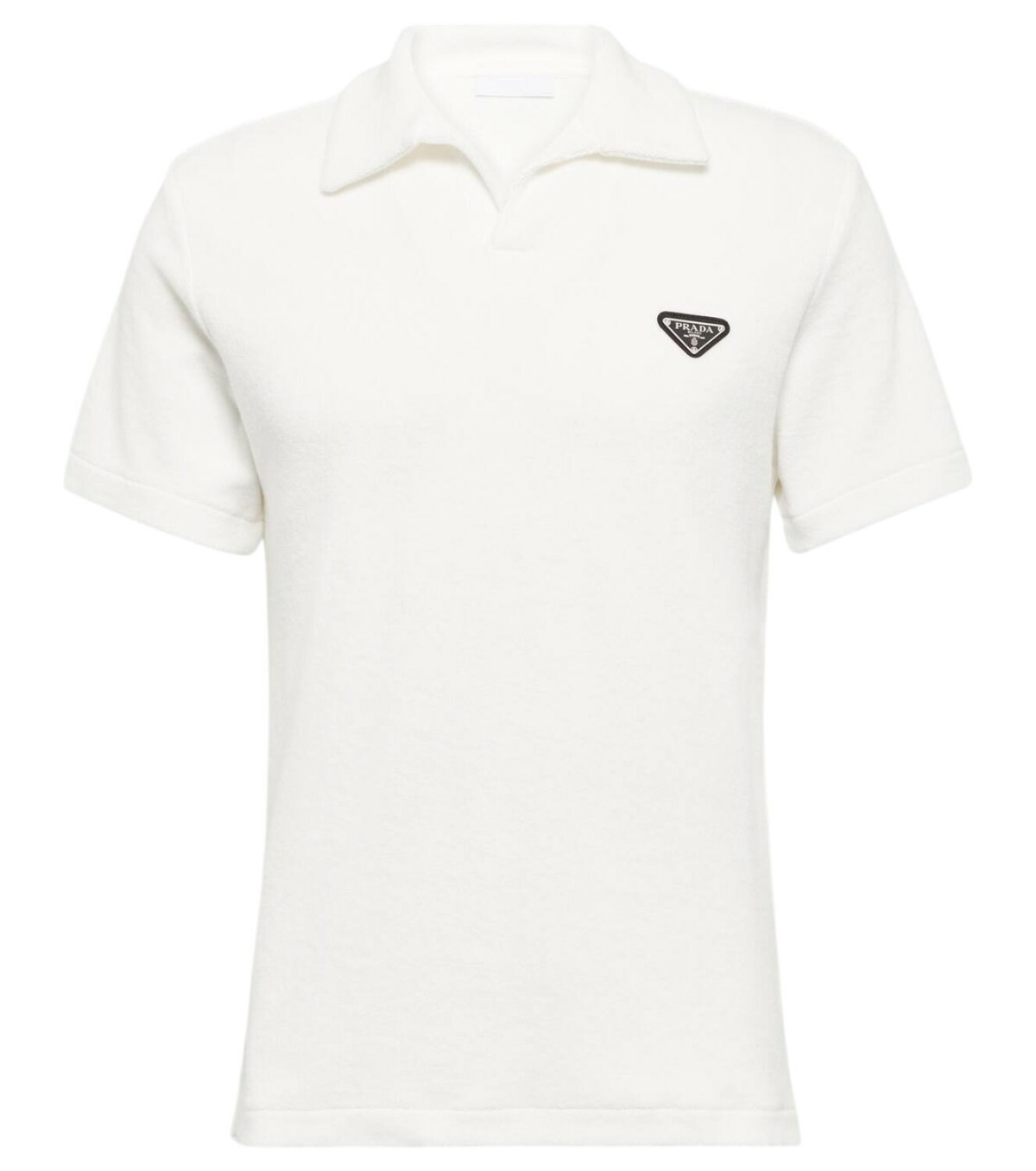 Prada Logo-embellished terry polo shirt Prada