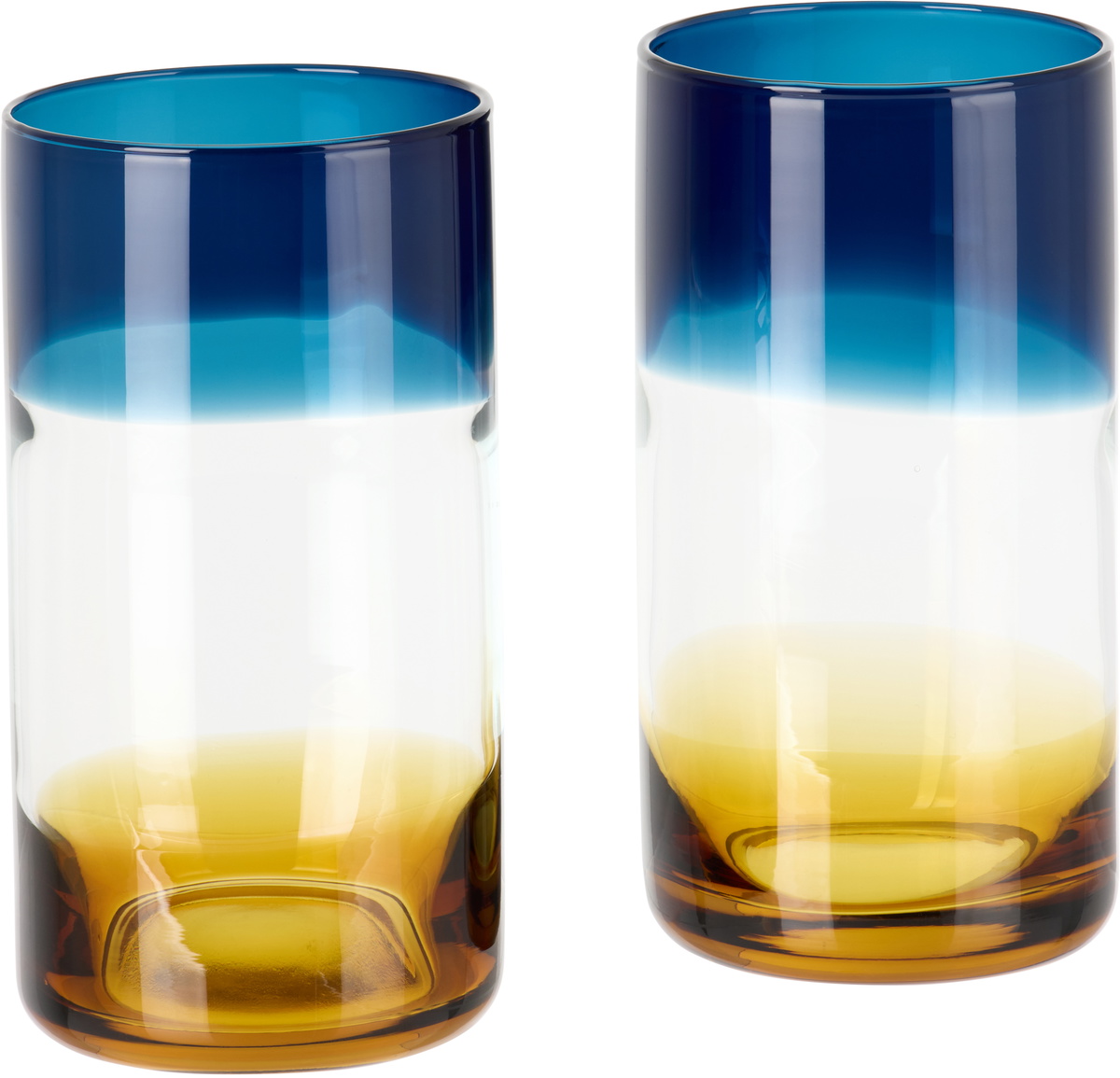 The Conran Shop Blue & Orange Ombre Highball Glass Set