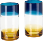The Conran Shop Blue & Orange Ombre Highball Glass Set